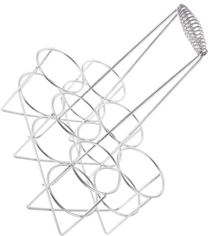 Cabilock Metal Beer Can Rack and Bottle Holder Handle 6-slot Tabletop Beer Can Server Organizer for Bar and Restaurant