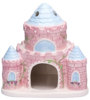 Haus aus Keramik für Hamster & Chinchilla | geruchshemmende Unterkunft mit großem Eingang, Kuschelnest und Käfigdekoration für kleine Tiere, ideal für Zwerg, Rennmäuse, Mäuse, Bären, goldfarben