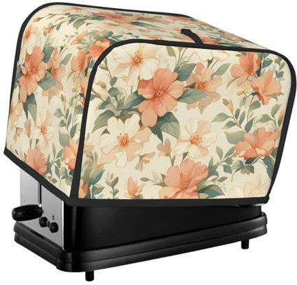 Housse de protection pour grille-pain à 2 tranches - Motif floral - Pour machine à pain - Pour petits appareils de cuisine