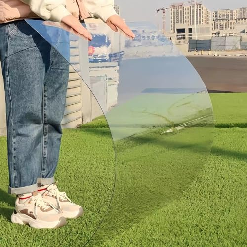 Transparente Polycarbonat-Platten 1mm Polycarbonat Platte UV-beständig Klare Acrylplatten für Bilderrahmen Glas Ersatz,Terrassendach Carport,Leicht zu Biegen - 1.22×2m(4×6.6ft)