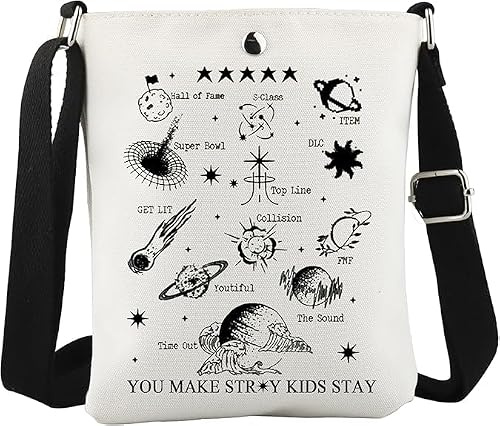 JTOUK K-Pop Lover Gift SKZ K-pop Boy Band Sac à bandoulière pour fan