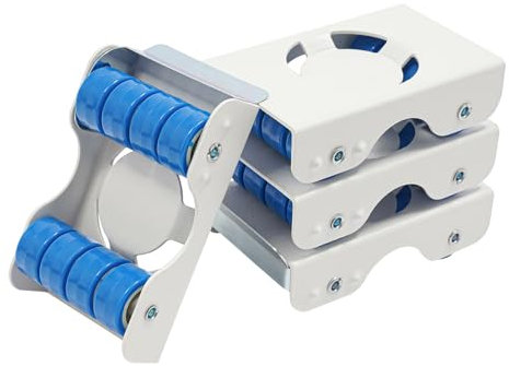 4 Stück Möbel Transportroller Set aus Kohlenstoffstahl mit Hebeleiste, Tragbarer Möbelheber Transporthilfe mit Antirutschmatte, Möbelrollen-Werkzeugsatz Möbelrollen-Umzugs-Set Max. Belastung 300kg