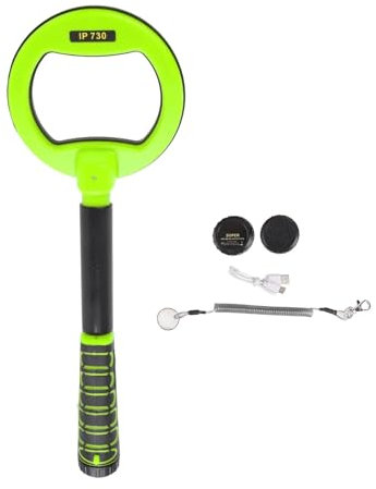 TIEOAXFT Underwater Metal Detector IP68 Waterproof 30m‑60m Handheld ABS Housing Gold Silver Detector for Diving Waterproof Pinpointer(Green)