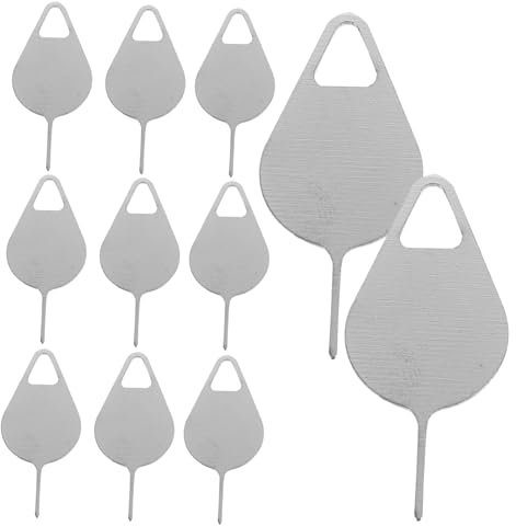 BEBEMOKO 100pièces Outils De Retrait Sim Inoxydable Kit Éjecteurs pour Smartphones Accessoire Pratique pour Retirer Les Cartes Sim