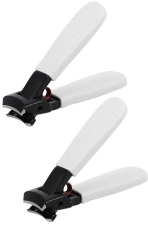Veemoon 2 Piezas Cortaúñas Profesional de Doble Función para Uñas Gruesas Alicates Ergonómicos para Cuidado de Uñas de Manos y Pies para Personas Mayores y Salones