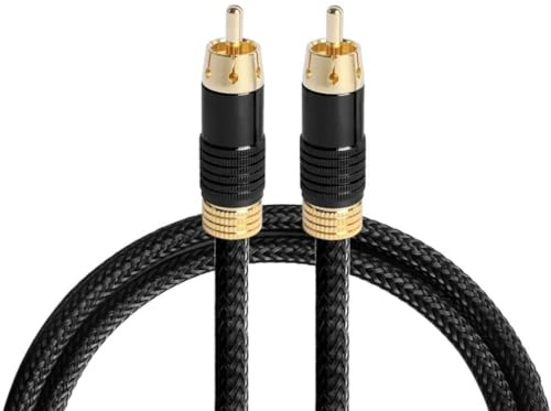 Câble audio numérique coaxial RCA mâle vers RCA mâle HiFi SPDIF Câble audio stéréo