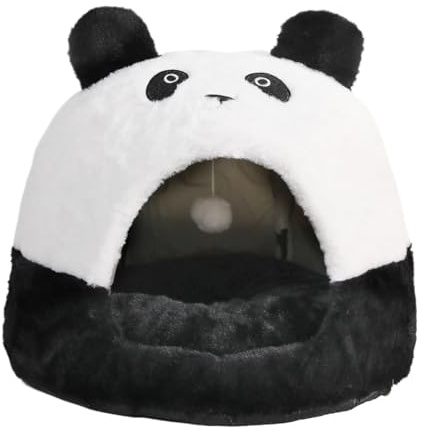Cat Cave Bed - Removable Outer Cover, Cat House Pet Bed - For Dogs Puppies Kittens Winter Sleeping Place Living Room