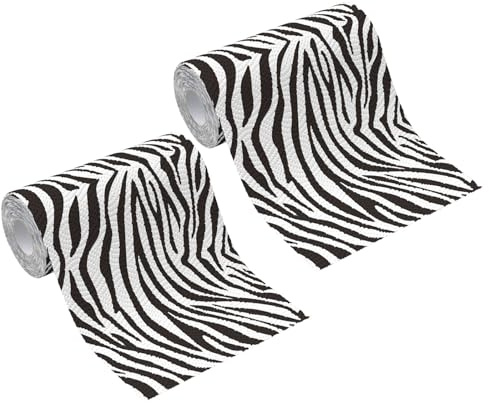 TOYANDONA 2 Pezzi Carta Asciugatutto da Cucina Stampa Zebra, Design Animale Unico, Carta Spessa e Decomponibile, per Casa e Hotel