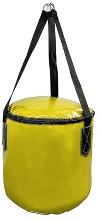 Fxzqgnh Sacco da Boxe Appeso per Bambini E Adulti Borsa da Pugilato Multifunzionale Ideale per Taekwondo E Kickboxing Materiale in PU Adatto per Allenamento I, Giallo