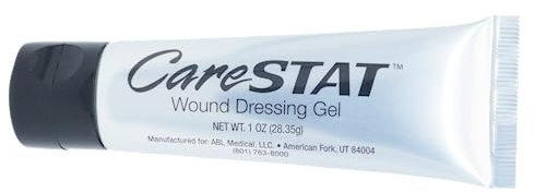CareSTAT First Aid Kit Gel, 32 PPM Silver Healing Wound Dressing Solution, SilverSol Ag₄O₄ Nano Particles Up to 10x More Powerful Than Other Silver Products, 1 oz