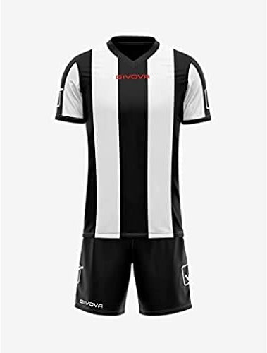 Givova, kit catalano mc Vit/svart L