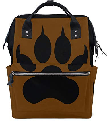 MONTOJ Wolf and Rose Canvas Reisetasche Campus Rucksack One Size 3