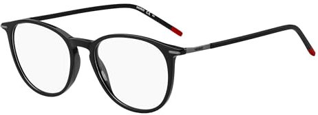 HUGO Rechteckig Azetat Brillen in Schwarz für Herren, Brille mit Sehstärke, optional mit Sonnenbrillen tönung oder Blaulichtfilter (Modell HG 1233)