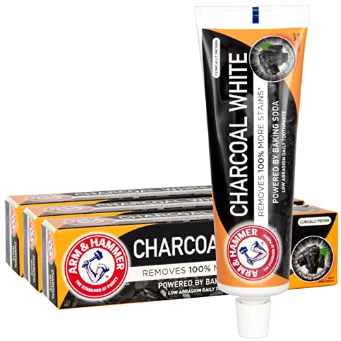 3x Arm & Hammer Charcoal White Zahnpasta 75ml = 3 Stück pro Pack!