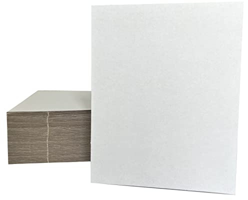 ANSSDO 50 Packs 6x9 inches Rigid Corrugated Cardboard Sheets