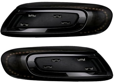 AutoStyle Satz LED Seitenblinker passgenau | kompatibel mit Mini F55 5-türer / F56 3-türer / F57 Cabrio - Smoke - inkl. dynamischem Lauflicht