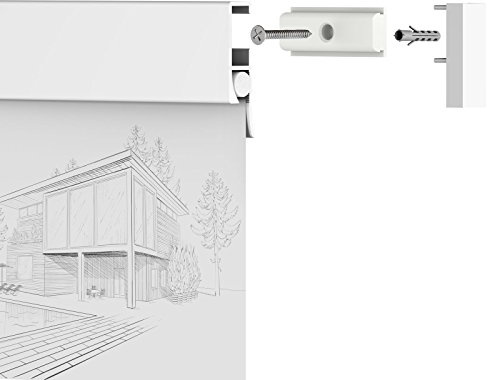 Leha® Klemmschiene Switch Spezial aus Aluminium mit Spezial Soft-Gummisystem - Länge: DIN A3 (35cm), Farbe: Weiß