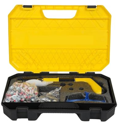 Pistolet à Clous, Kit d'outils de fixation murale à ongles, avec 100 pièces, pistolet à clouer manuel Portable, Machine de tir à ongles en acier à faible bruit