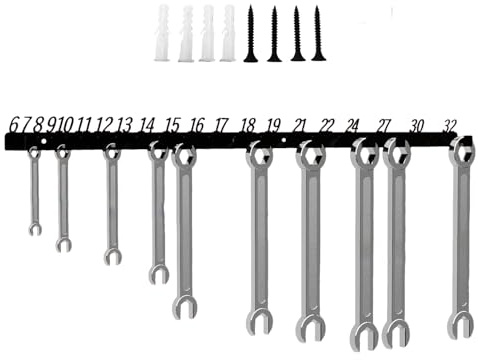 Generisch Spanner Organisers, Wrench Tool Holder, Wall Hook for Garage and Workshop, for Garage, Work Area, Truck, Transporter, Garden, Shop, Mechanic, Yard and