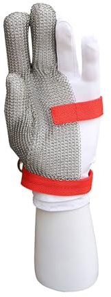 Kgfvesdc Delantal de malla resistente a los cortes,babero de trabajo de seguridad y delantal resistente a puñaladas,Inoxidable 316,Correas De Hombro Ajustables,Puñaladas Para Carniceros(W:55/L60CM)
