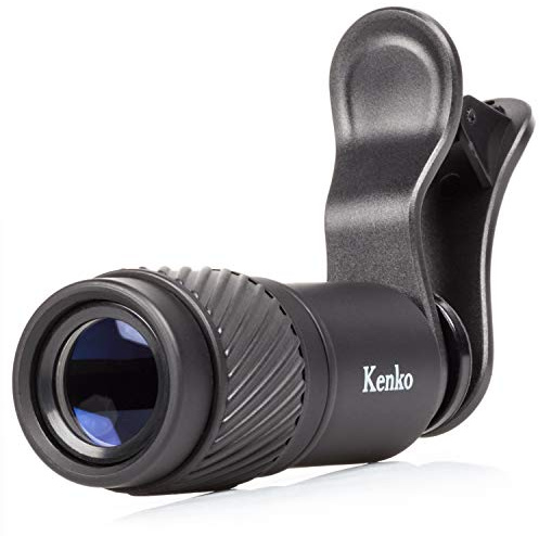 Kenko Real PRO Multi-Coated Glass Real PRO 7X Telephoto Clip Lens & Monocular for Mobile Devices, Black (KRP-7T)