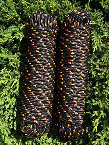 Schwarze Leine 4 - 16 mm,Polypropylen Seil, Polypropylenseil, Bootsleine,Tau,Ankerleine,Festmacher,Allzweckseil, Segeltauwerk, Mehrzweckseil, Bootstau, Strick,Rope,Ersatzseil, Reparaturseil,Festmacherleine,Schot, Kordel,Reep,Spannseil,Rope,Tauwerk,Seile,Expanderseil,Planenseil,Schnüre,Reep,Kunststoffseil (8 mm)