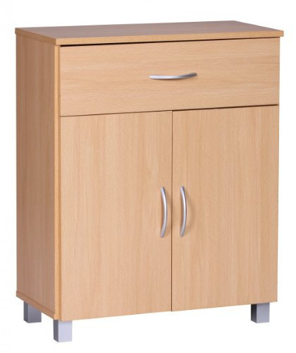 KADIMA Design Sideboard Buche 60x75x30cm Kommode Schrank Kleine Holz Anrichte Neu