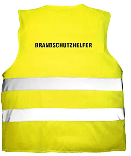 Nashville print factory Warnweste Brandschutzhelfer bedruckt Rückendruck