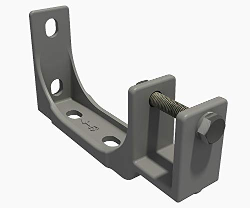VANA SPP059, 35mm, Stahl, grau, 2-Stück, Decken- und Wandhalterung mit Befestigung, Markisen Kombihalterung