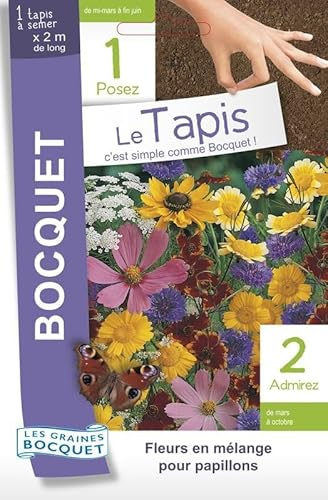 Tapis/Ruban de graines de fleurs à papillons en mélange - 15 g - LES GRAINES BOCQUET