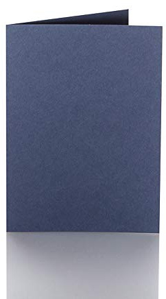 Paper24 Faltkarten A5 150 x 200 mm 240 g/qm 25 Stück in Dunkelblau