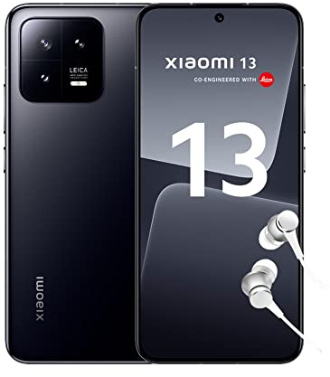 Xiaomi 13 - Smartphone 12+256GB, FHD+ 120Hz AMOLED 6.36, Snapdragon 8 gen 2, Leica main camera, 67W turbo charging, 4500mAh, Black (IT + 2 anni garanzia)