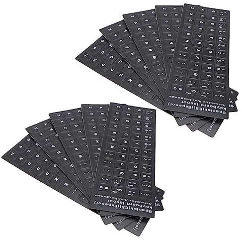Uonlytech 20pcs Students Computer Protector Notebook Keyboard Cover Keyboard Stickers