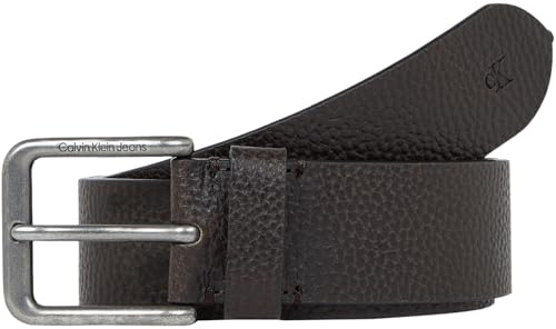 Calvin Klein Jeans Herren Gürtel Classic Leather Belt Eckige Schnalle aus Leder