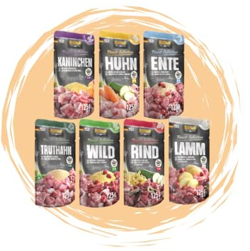 Belcando Frischebeutel Nassfutter | Multi Bundle, Mix Paket, Sparpaket, 7 Verschiedene Sorten | 21x125g