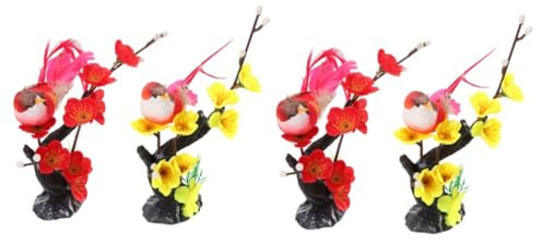 DECHOUS 2 Set Decorazione Con Fiori Di Pruno Di Sushi Decorazione Del Piatto Laterale Gioco Decorazioni Per Ristoranti Vivace Figurina Di Fiori Ristorante Sushi Plastica 2 Pezzi * 2