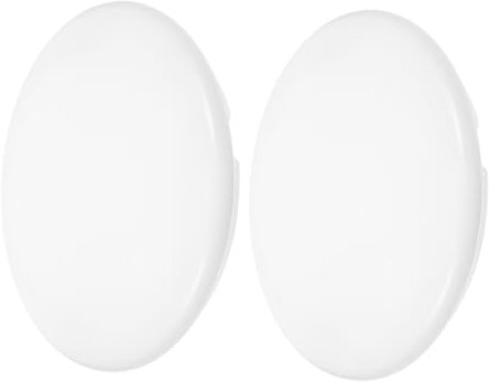 Holibanna 2 Pièces Accessoires Pour Plafonniers Plafonnier Rond Globes De Remplacement Pour Ventilateur De Plafond Couvercles D'ampoules Pour Plafonniers Couvertures Lumineuses Blanche Pvc