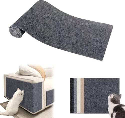 Kiyanest Selbstklebendes Katzenkratzbrett – Kratzspielzeug für Katzen – Zwei Größen 200x40cm & 30x100cm
