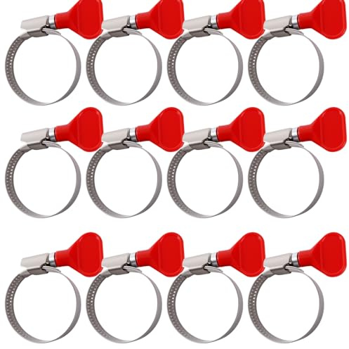 12 Pièces Collier Soufflet Cardan Universel, Réglable Collier Serrage Soufflet Pour La Plupart Des Véhicules, Pinces À Joint Cv En Acier Inoxydable pour Tuyau D'Eau, Câble