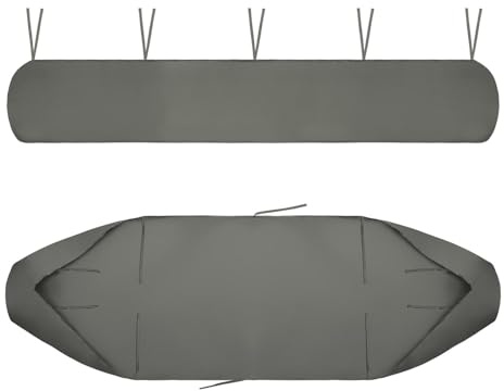 Sac de rangement pour auvent extérieur – Oxford 420D Housse de protection pour auvents rétractables avec attaches de liaison, bouclier de pluie pour meubles de terrasse, disponible en 2 m à 5 m (gris