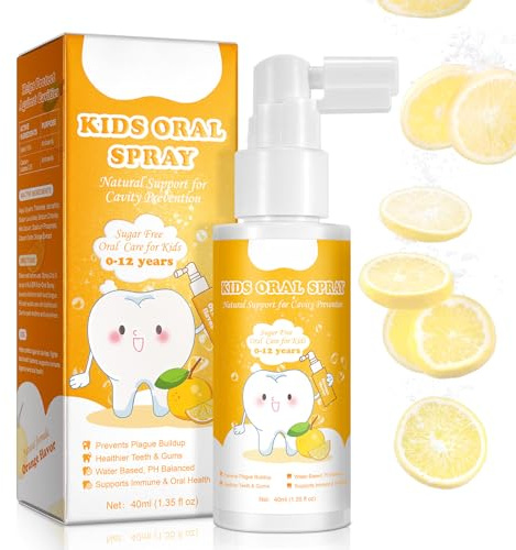 RlfJynxious munspray med smak, mun spray frisk andedräkt bärbar munspray med apelsinsmak, förbättra tandköttsbekämpa dålig andedräkt – 40 ml