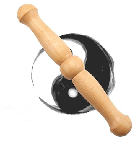 Tai Chi-linjal, Traditionell kinesisk Tai Chi-linjalpinne i massivt trä for Qigong-kampsportsövningar(A)