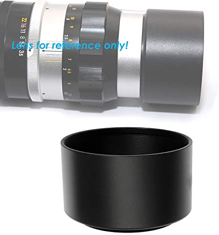 Fotasy MH49 Metal Screw-In Lens Hood and Cleaning Cloth for Olympus M.ZUIKO Digital ED 60mm F2.8 Macro Lens