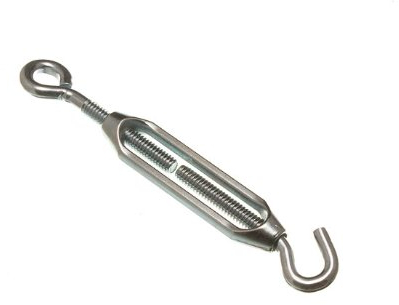 Lot Of 20 Spannschloss Drahtspanner Spanner Hook - Eye Zp verzinkt 6Mm