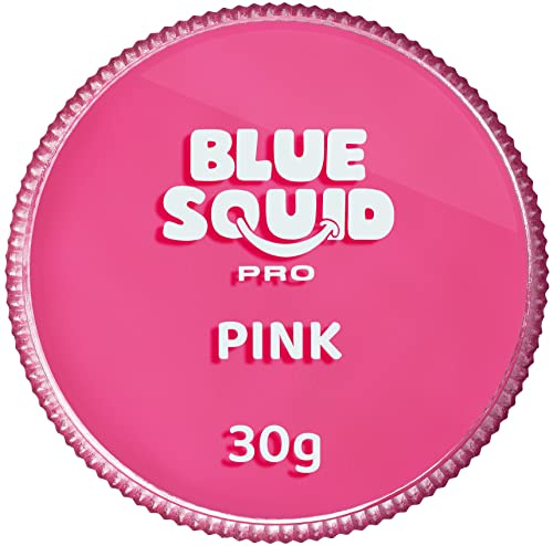 Blue Squid PRO Gesichtsfarbe – Professionelle wasserbasierte Einzelfarbe Gesichts- & Körperfarbe – SFX Make-up, Kinderschminken & Erwachsene für Kostüm – Klassisches Rosa 30g / 1oz