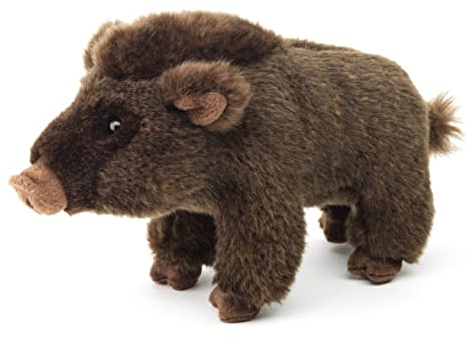 Uni-Toys - Wildschwein Baby, stehend - 23 cm (Länge) - Plüsch-Schwein - Plüschtier, Kuscheltier