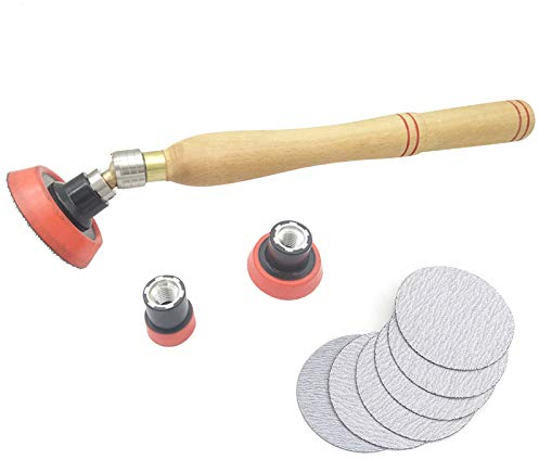 Holz Schüssel Sander Schleifen Und Polieren Werkzeug, Einstellbarer Winkel Für Drehmaschine Holz Dreh Werkzeug Holzbearbeitung,Wooden handle 2