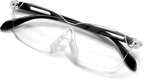 OKH Lupenbrille, 160% VergrößErung, Tragbare Leselupen, FreihäNdig für Nahes Arbeiten, Lesen, NäHen, Hobby, Handwerk, Leichtgewicht