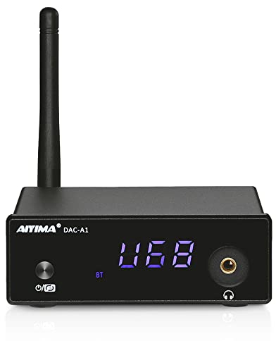 AIYIMA DAC-A1 Mini Amplificatore per Cuffie ES9018Q2M Desktop Decoder HiFi Stereo Bluetooth 5.0 Coassiale USB DAC APTX-HD Linux Con Telecomando DC5V