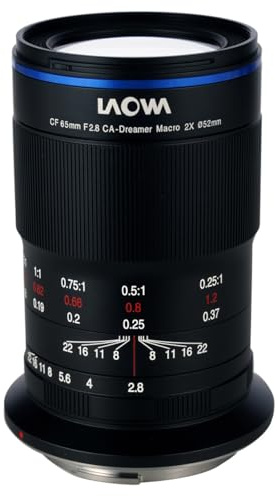 LAOWA Objectif 65mm f/2.8 2X Ultra Macro Compatible avec Canon RF | Provenance France. Emballage securisé. Livré avec Facture dont TVA.